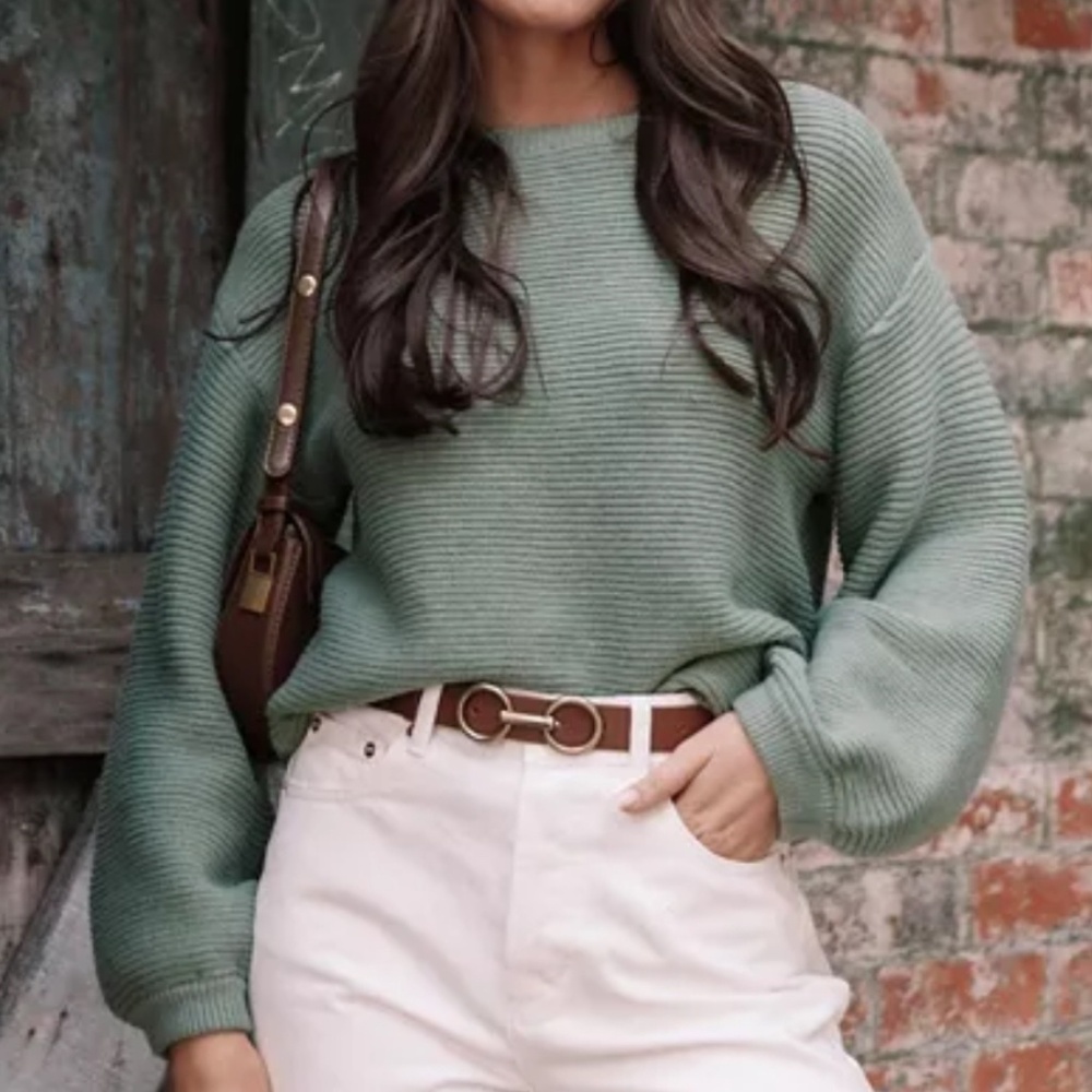 ***Brand New Never Worn*** Petal and Pup Cozy Thick Knit Sweater, green